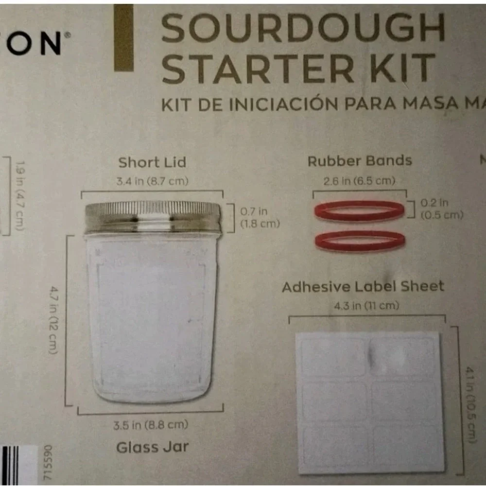 Crofton Sourdough Starter Kit - Red and Silver